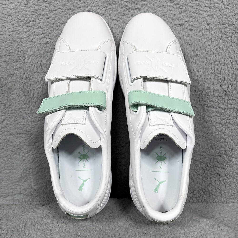 Puma x Dp Match Strap Mens Size 12 Sneakers Shoes White Gossamer Leather RARE - Picture 5 of 10
